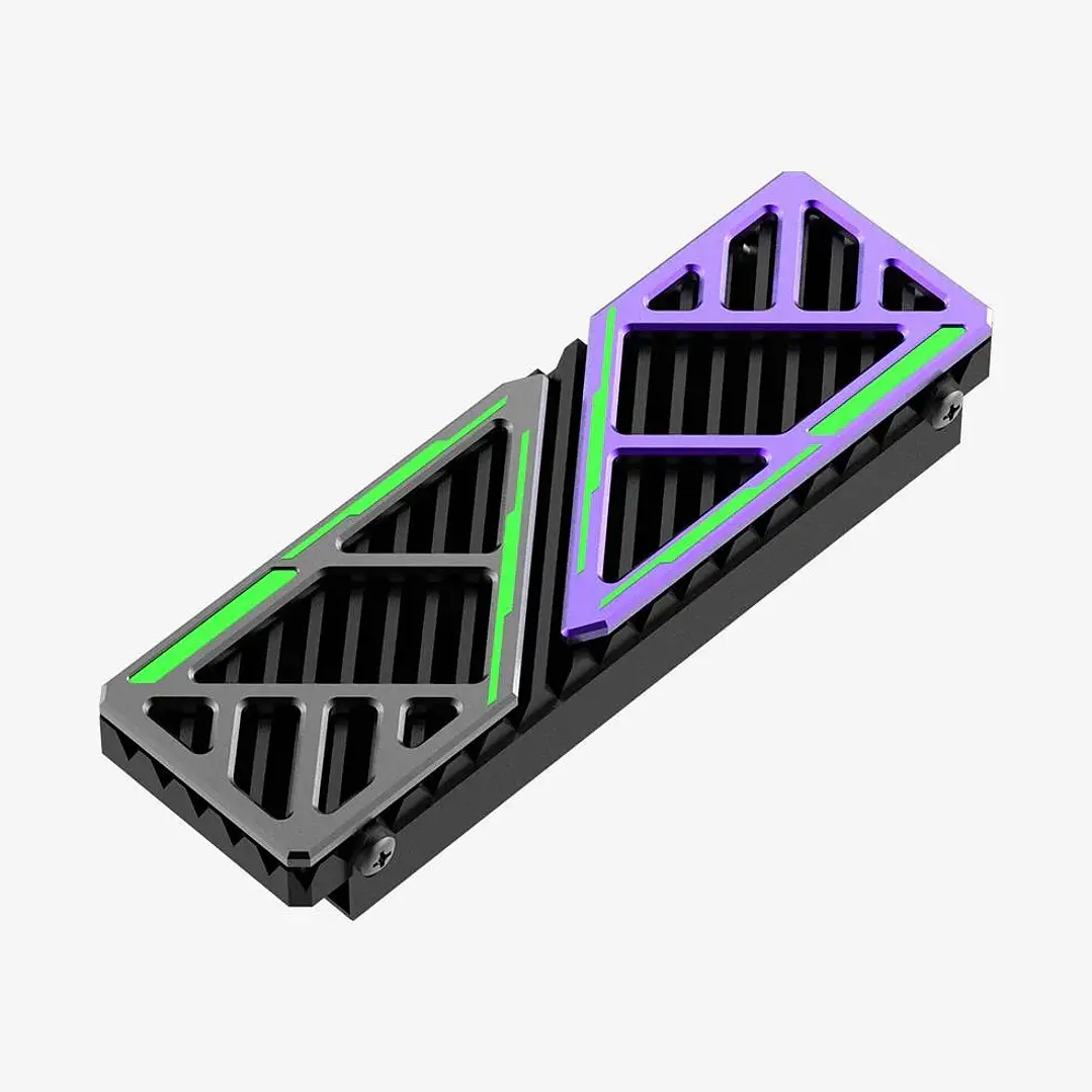 SSD Hiksemi Radiador/Disipador NVMe 3x4 y 4x4 Negro RGB 2