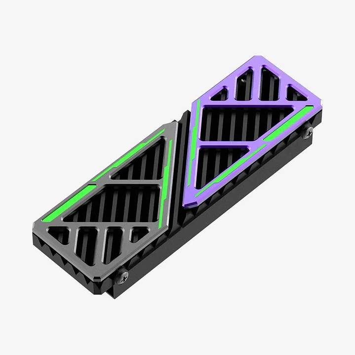 SSD Hiksemi Radiador/Disipador NVMe 3x4 y 4x4 Negro RGB 2