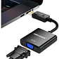 Adaptador Hiksemi HS-HUB-D2V DisplayPort a VGA 20 cm Plug and Play - Miniatura 2