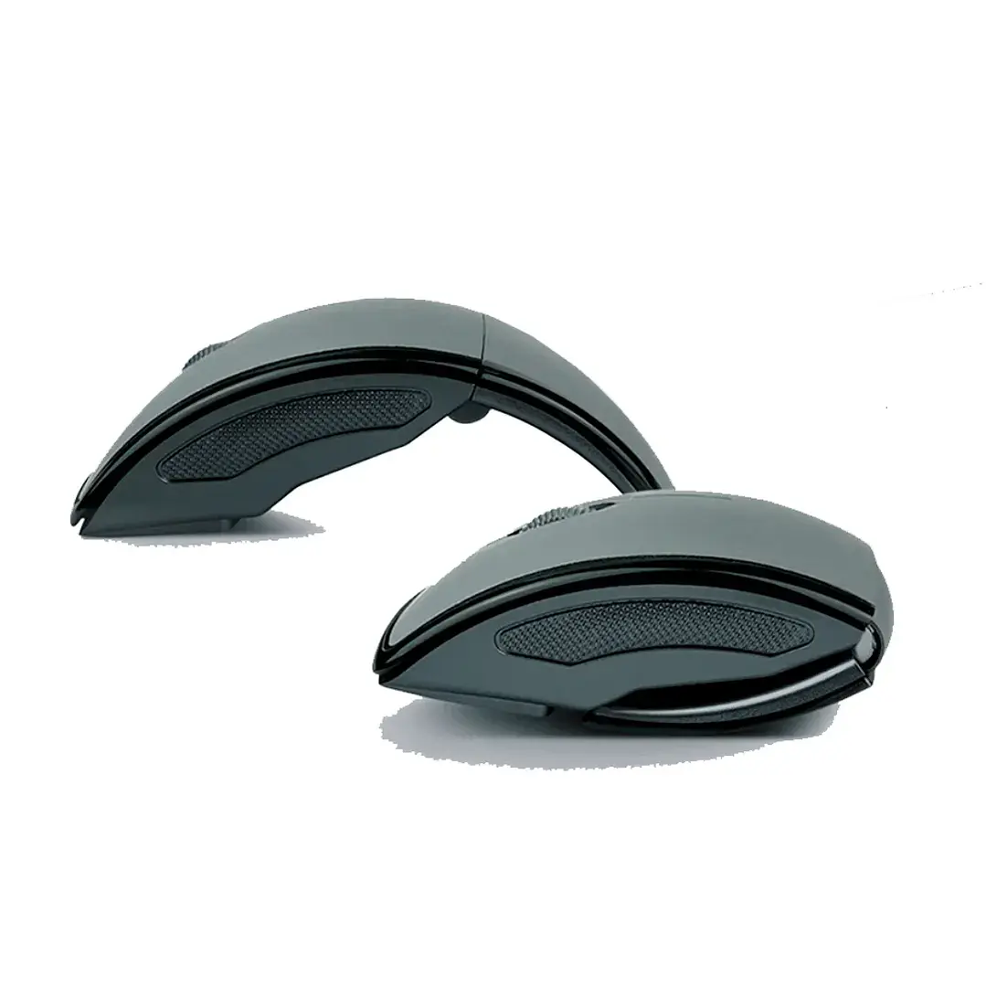 Mouse Klip Xtreme KMW-375GR Óptico Inalámbrico Plegable 3