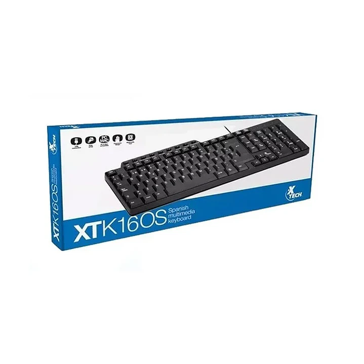 Teclado Xtech XTK-160S Español Multimedia USB 2.0 3