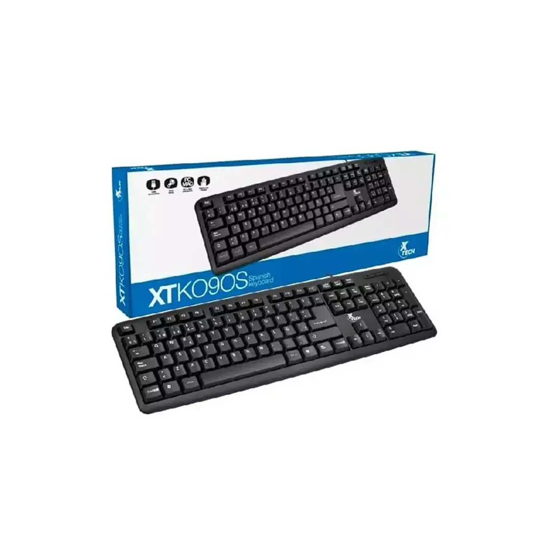 Teclado Xtech XTK-092S Español USB Alámbrico para oficina 3