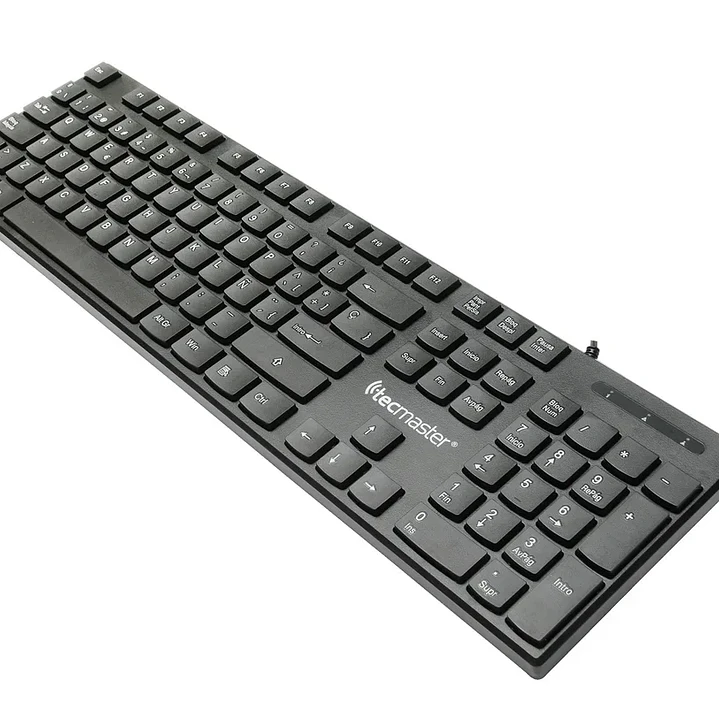 Teclado Tecmaster TM-100513 USB 2.0 alámbrico para oficina 2