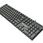 Teclado Tecmaster TM-100513 USB 2.0 alámbrico para oficina - Miniatura 2