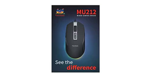 Mouse ViewSonic MU212 Óptico 6400 DPI 8 botones gamer