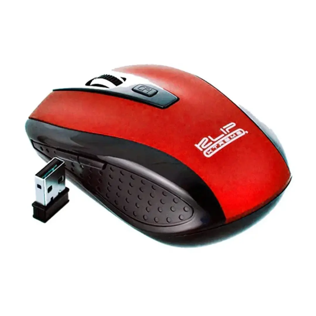 Mouse Klip Xtreme KMW-330RD Inalámbrico 2.4 GHz 6 botones 2