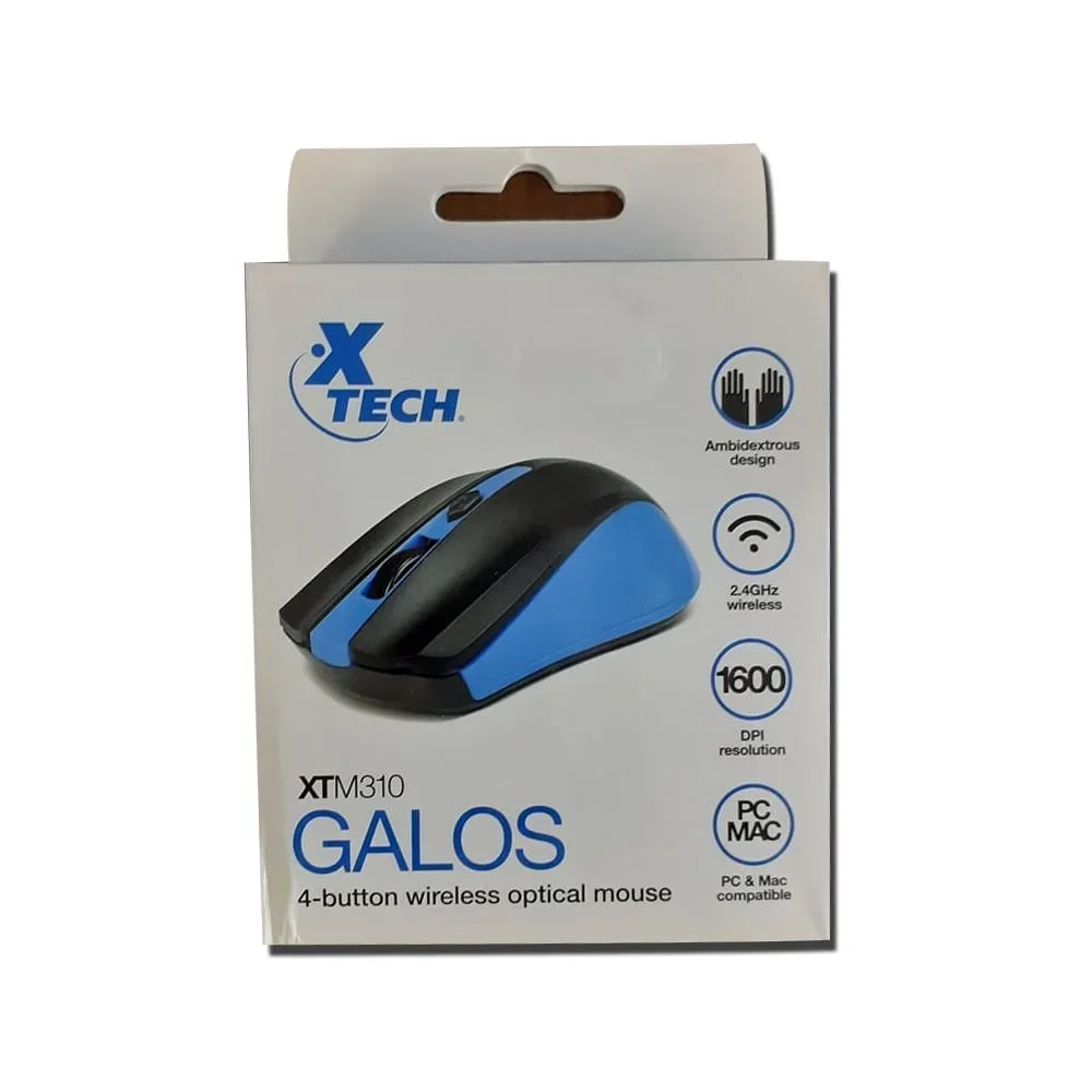 Mouse Xtech XTM-310BL Inalámbrico 1600 DPI 4 botones