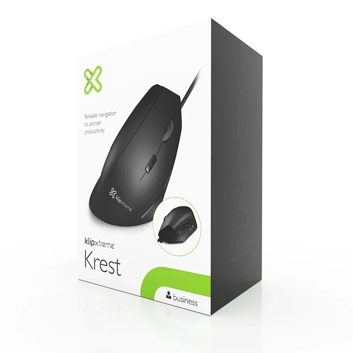 Mouse Klip Xtreme KMO-505 Ergonómico vertical USB diestro 1