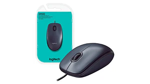 Mouse Logitech M100 Negro Óptico USB-A 1000 DPI