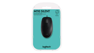 Mouse Logitech M110 Negro Óptico Silent para oficina