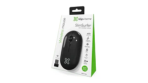 Mouse Klip Xtreme KMW-415BK Inalámbrico Slim Negro