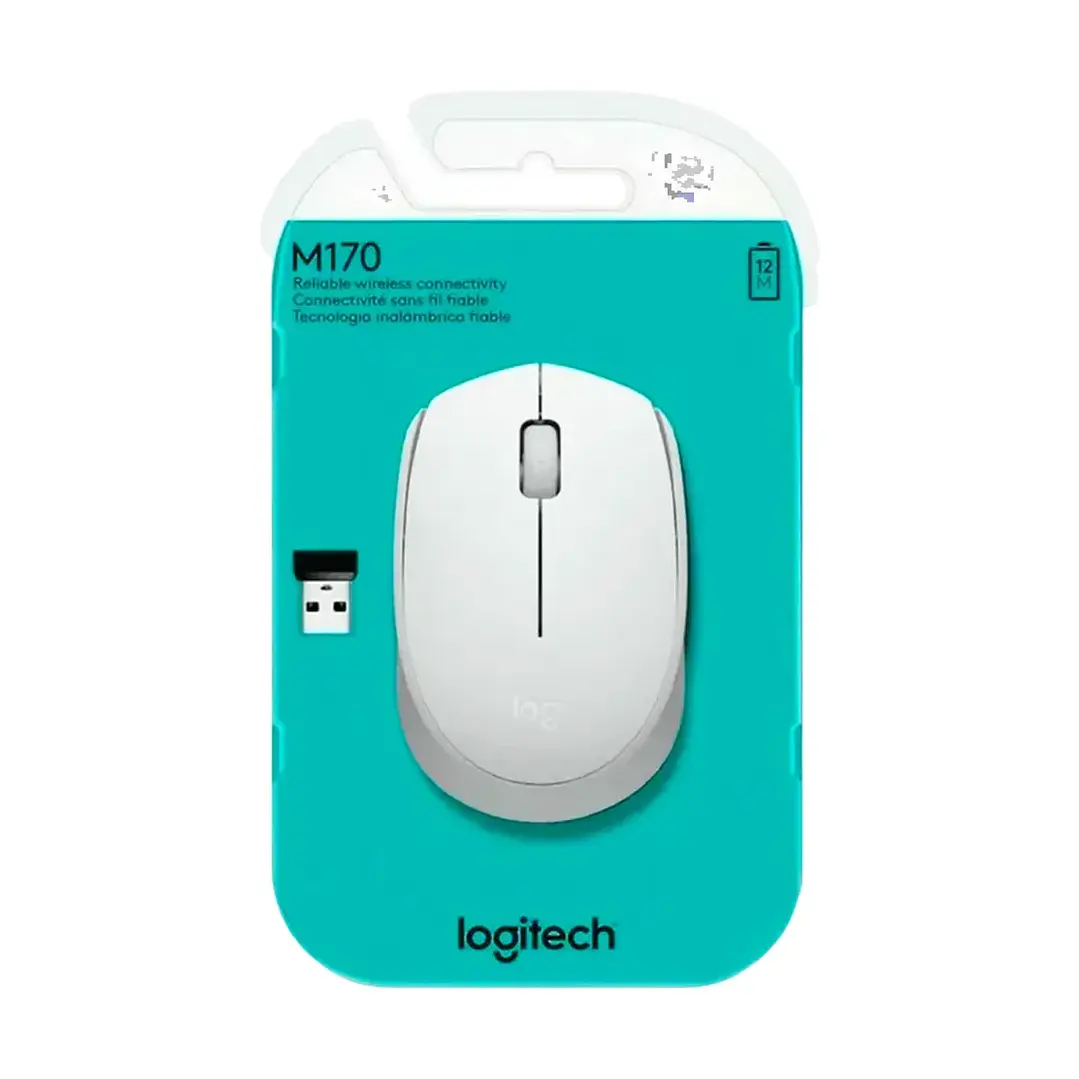 Mouse Logitech M170 Off-White Inalámbrico Blanco 1