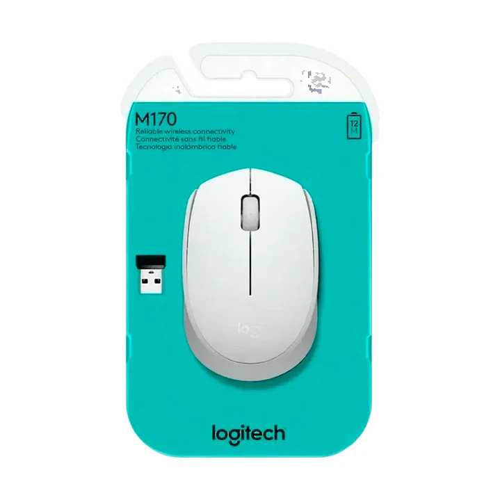 Mouse Logitech M170 Off-White Inalámbrico Blanco 1