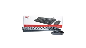 Teclado Clio CB2510 USB Negro de membrana para oficina