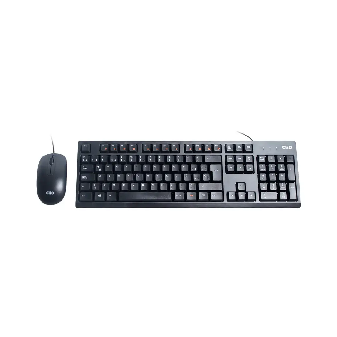 Teclado Clio CB2510 USB Negro de membrana para oficina 2