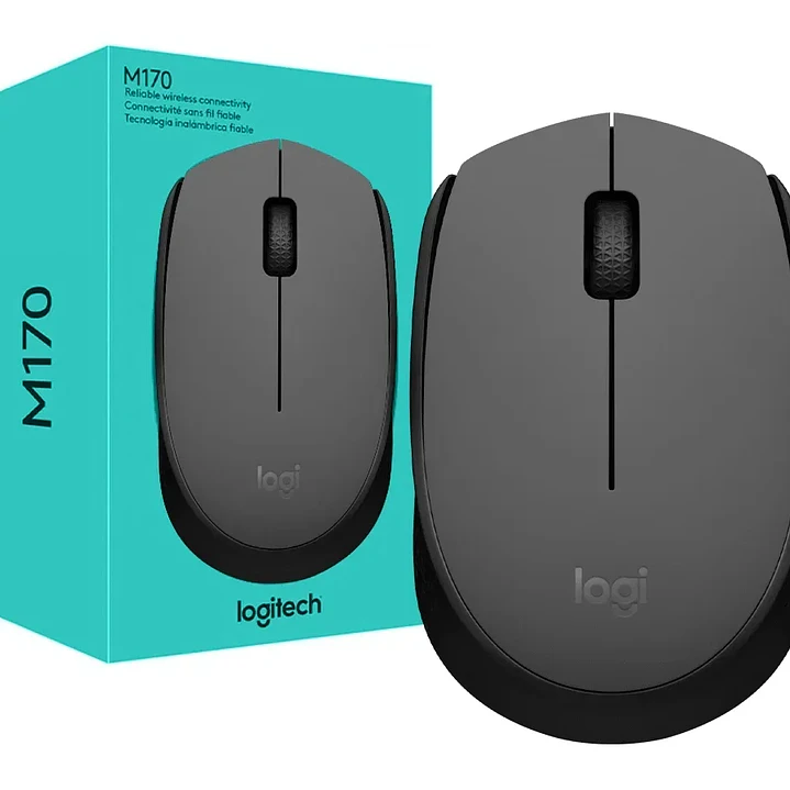 Mouse Logitech M170 inalámbrico Gris/Negro 1