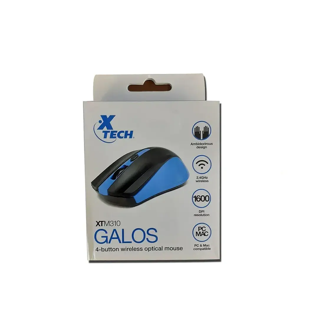 Mouse Xtech XTM-310BL Inalámbrico Óptico para Notebook y Oficina 1