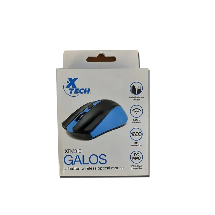 Mouse Xtech XTM-310BL Inalámbrico Óptico para Notebook y Oficina 1