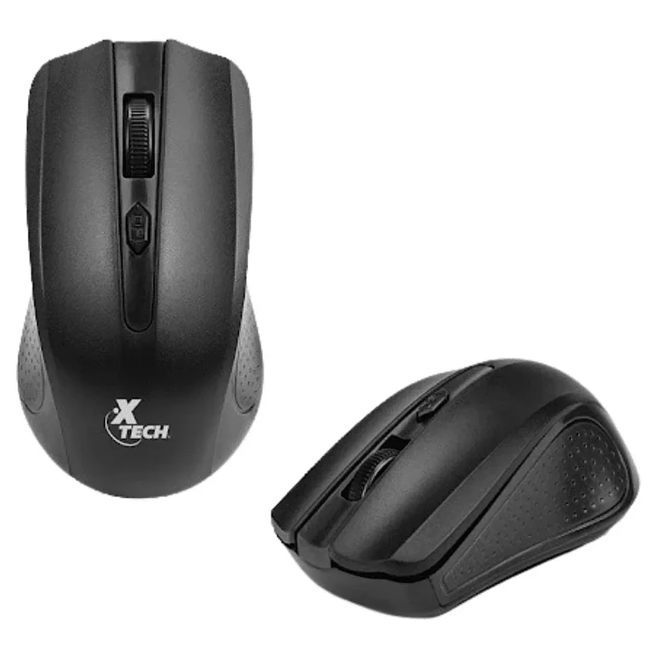 Mouse Xtech XTM-310BK Inalámbrico 2.4 GHz Óptico ambidiestro 2