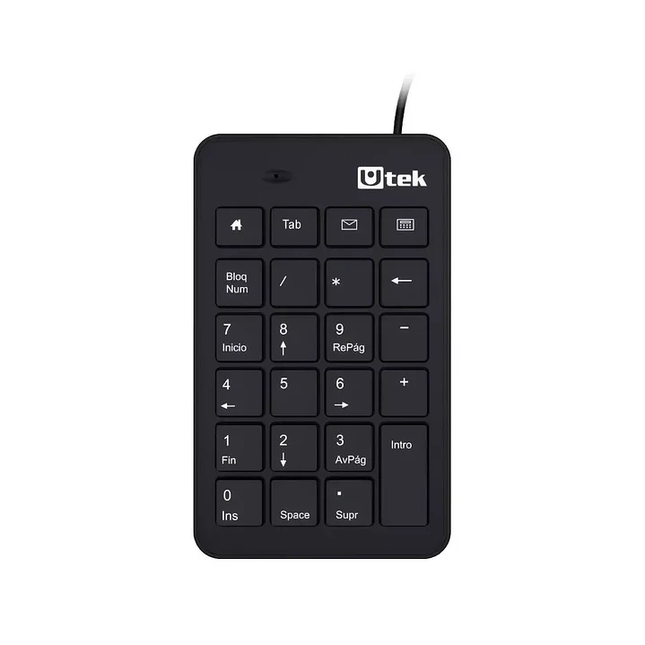 Teclado Utek UT-KBN700U Numérico USB 23 botones para oficina 2
