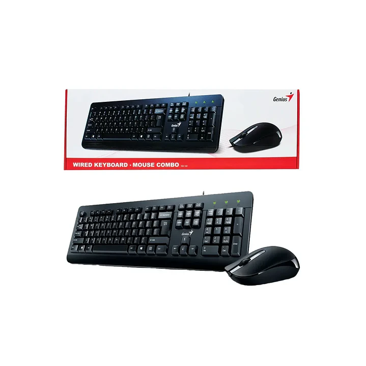 Combo Teclado KM-115 y Mouse KM-160 Genius USB 2.0 Español Negro 1