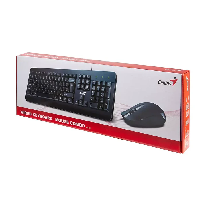 Combo Teclado KM-115 y Mouse KM-160 Genius USB 2.0 Español Negro 2