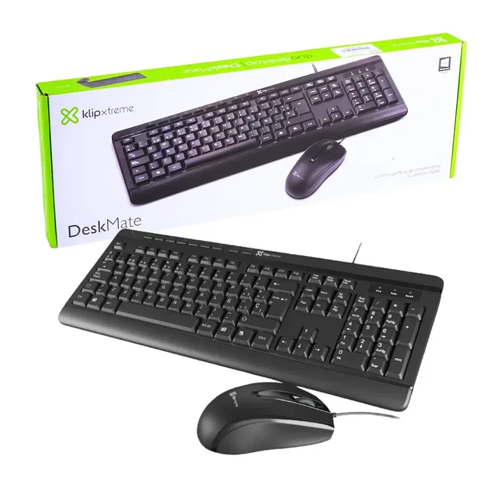 Combo Teclado y Mouse Klip Xtreme KCK-251S Alámbrico USB Español 1