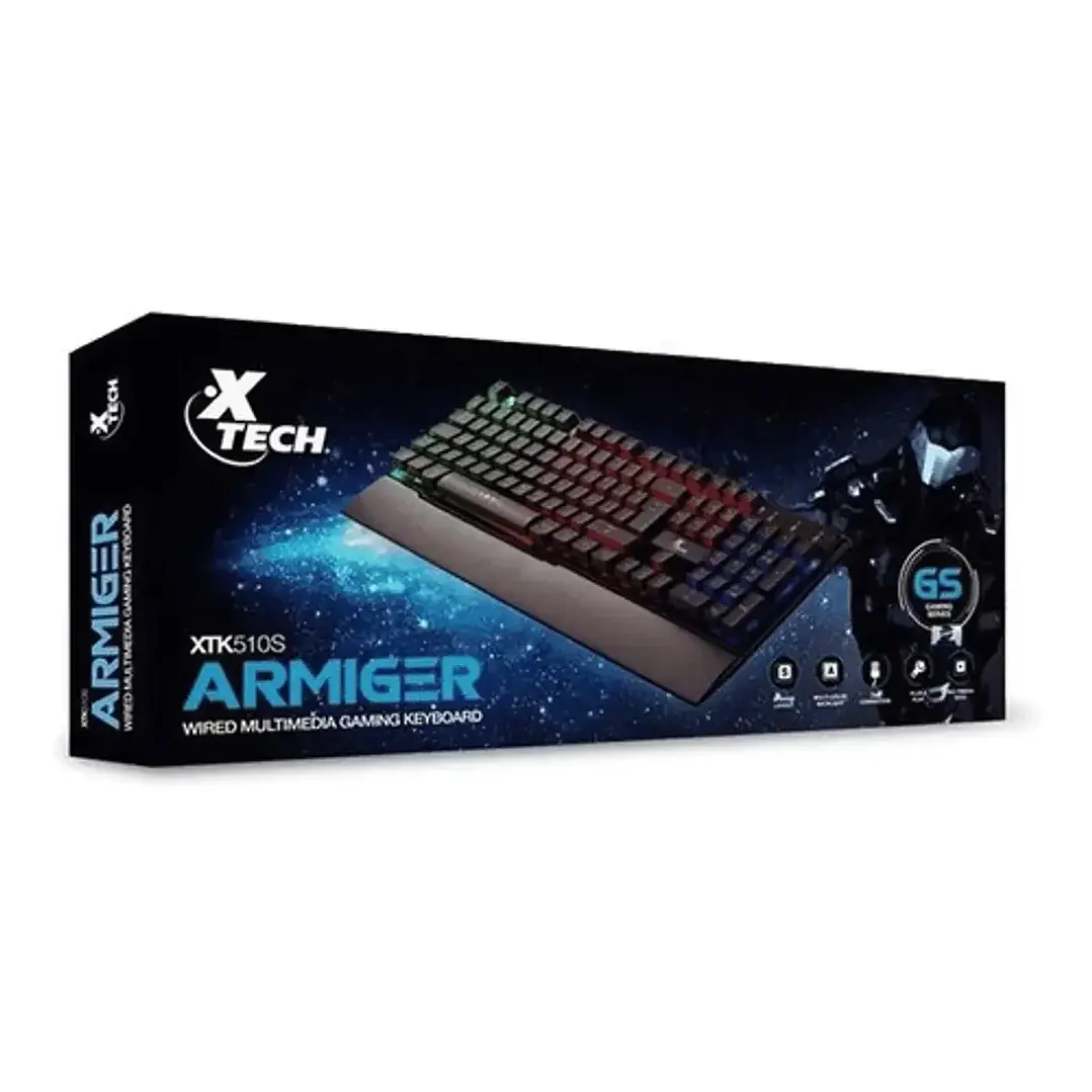 Teclado Xtech Armiger XTK-510S Membrana Español USB 1