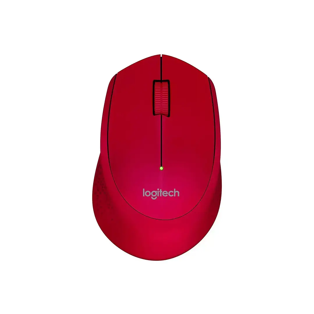 Mouse Logitech M280 Rojo Inalámbrico 2.4 GHz con seguimiento óptico 3