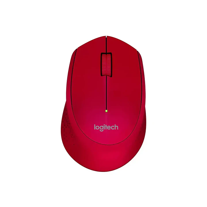 Mouse Logitech M280 Rojo Inalámbrico 2.4 GHz con seguimiento óptico 3