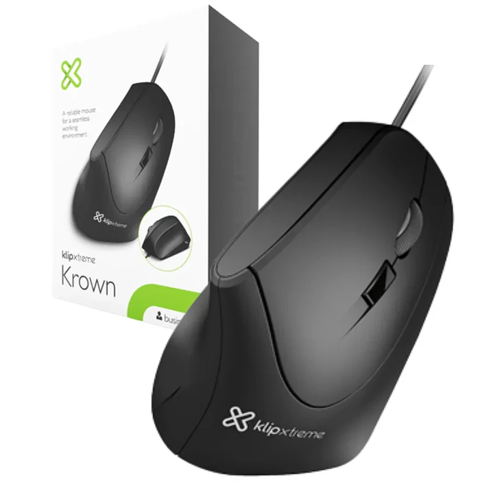 Mouse Klip Xtreme KMO-506 Krown 6 botones 1600 dpi USB para oficina 1