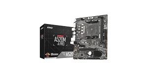 Placa Madre MSI A520M-A PRO AM4 A520 2x DDR4