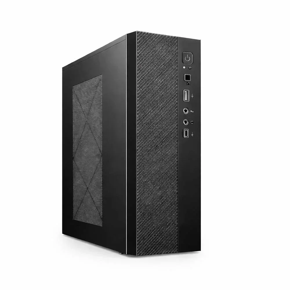 Gabinete J01 Slim Micro-ATX / Mini-ITX con fuente 650W y USB-C