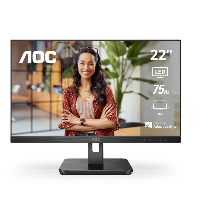 Monitor AOC 22E2HM 22 pulgadas Full HD 75 Hz para oficina 1