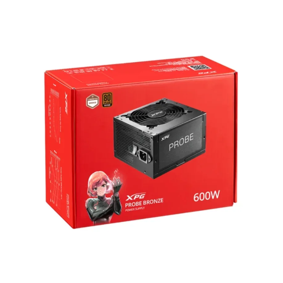 Fuente de Poder XPG Probe 600B 600W 80 PLUS Bronze No modular