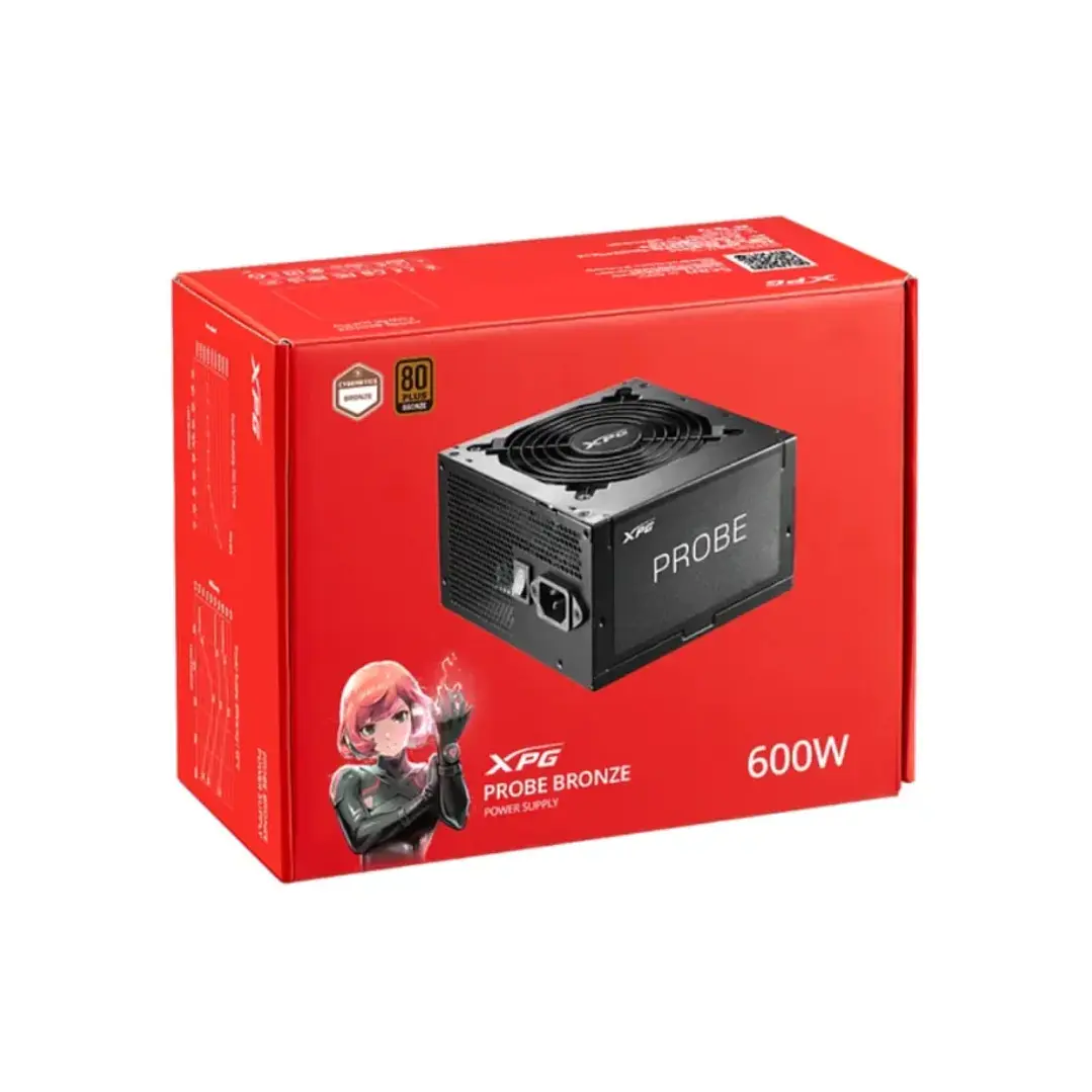 Fuente de Poder XPG Probe 600B 600W 80 PLUS Bronze No modular 1