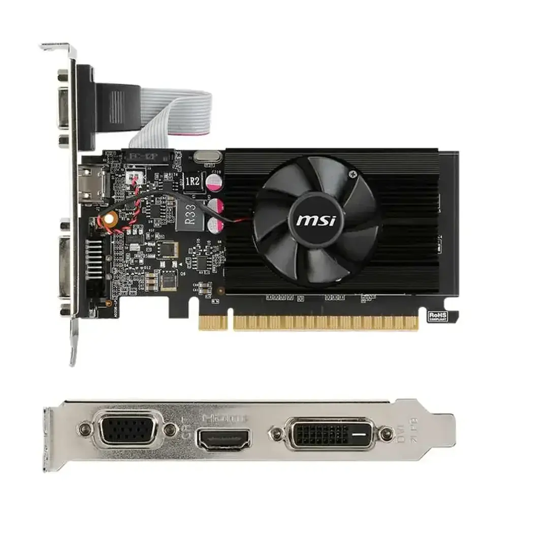 Tarjeta de Video MSI GeForce GT 710 2 GB GDDR3 Low Profile 2