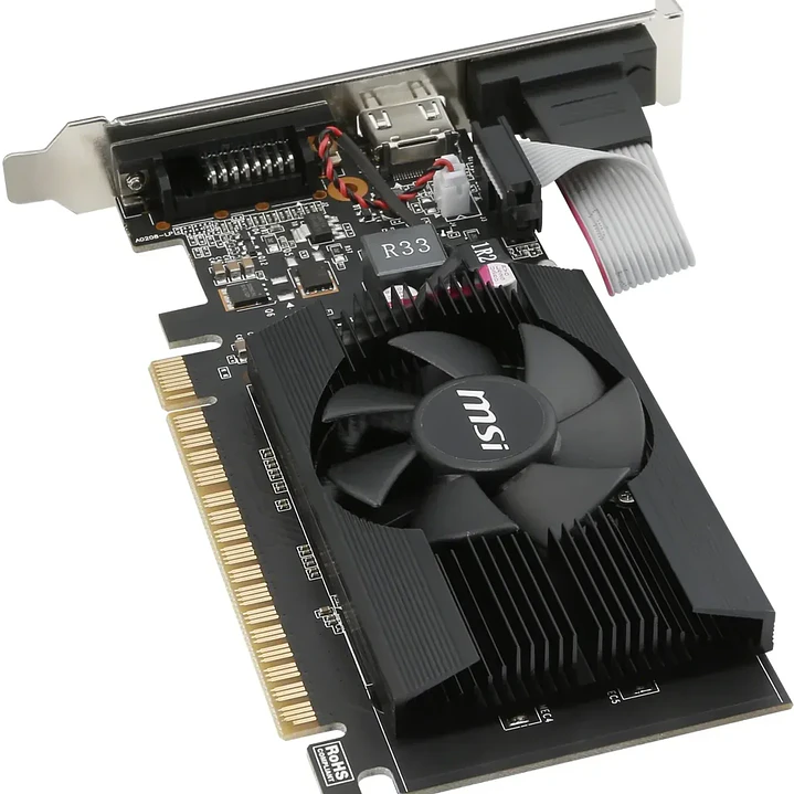 Tarjeta de Video MSI GeForce GT 710 2 GB GDDR3 Low Profile 3
