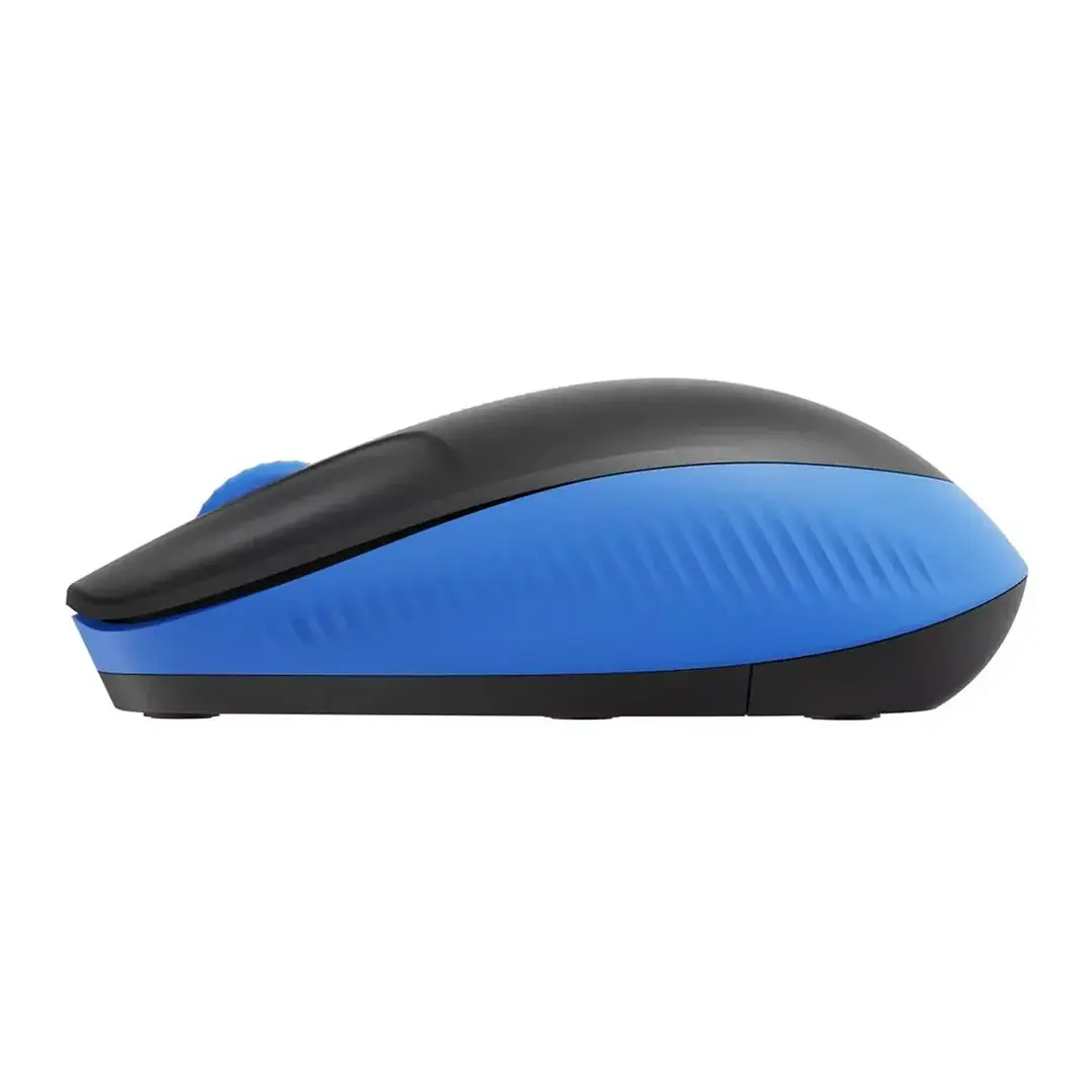 Mouse Logitech M190 Óptico Negro/Azul Inalámbrico 2.4 GHz 3