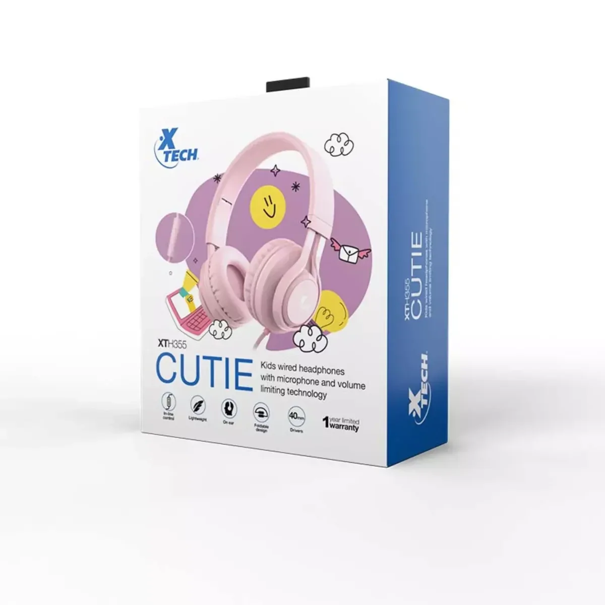 Audífonos Gamer Xtech XTH-355 On-Ear 3.5 mm Pink