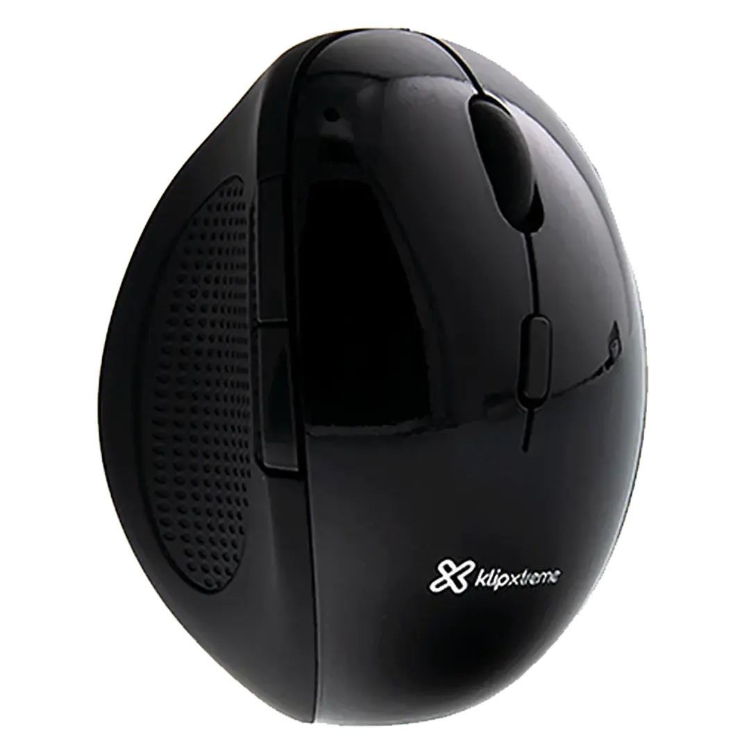 Mouse Klip Xtreme KMW-500BK Semivertical Inalámbrico Óptico 3