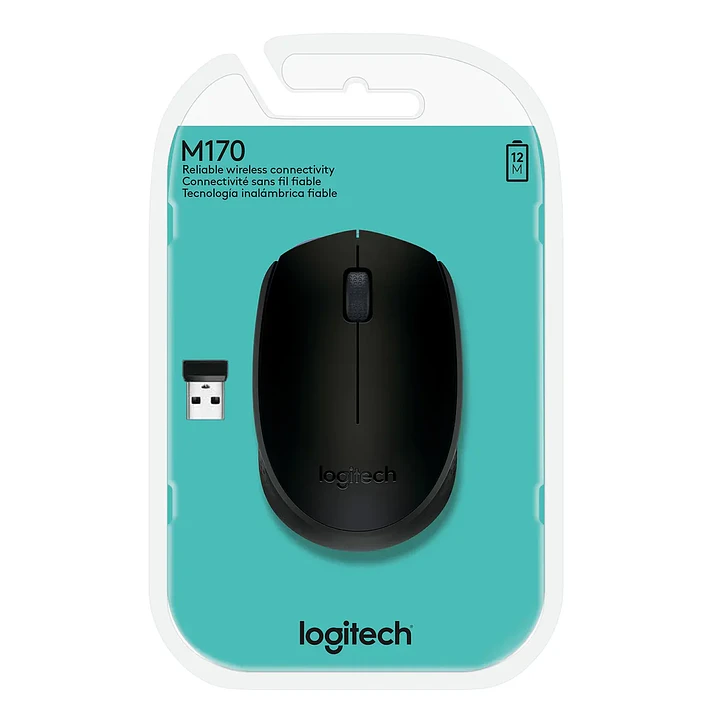 Mouse Logitech M170 Negro Inalámbrico 2.4 GHz Óptico 1