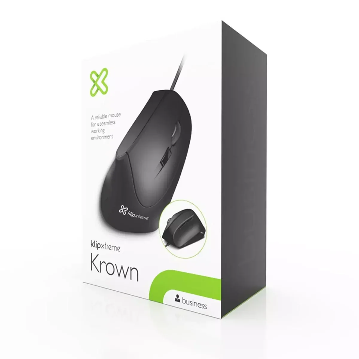Mouse Klip Xtreme KMO-506 Óptico Ergonómico USB para diestros