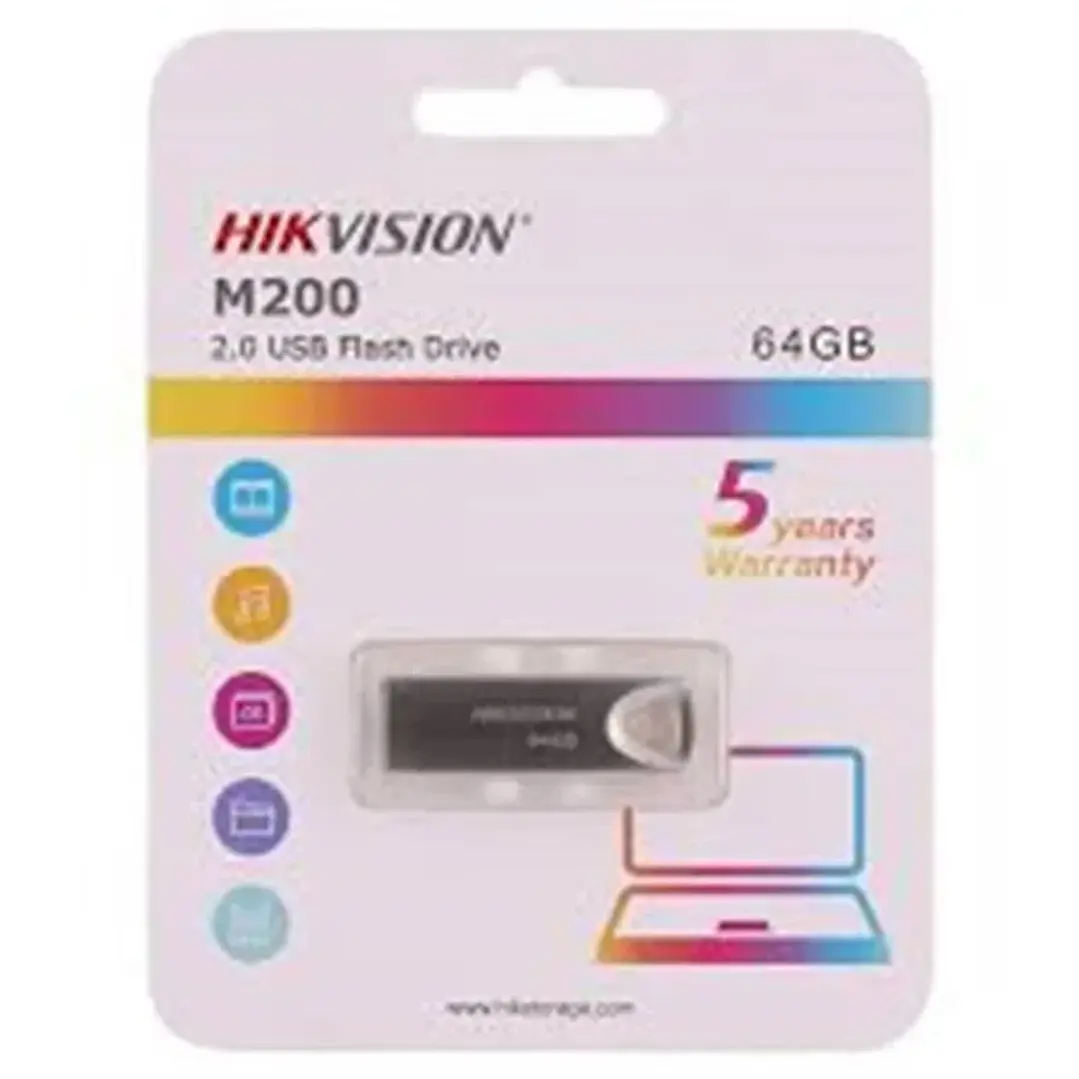 Pendrive Hikvision M200 64 GB USB 2.0 de metal para oficina 2