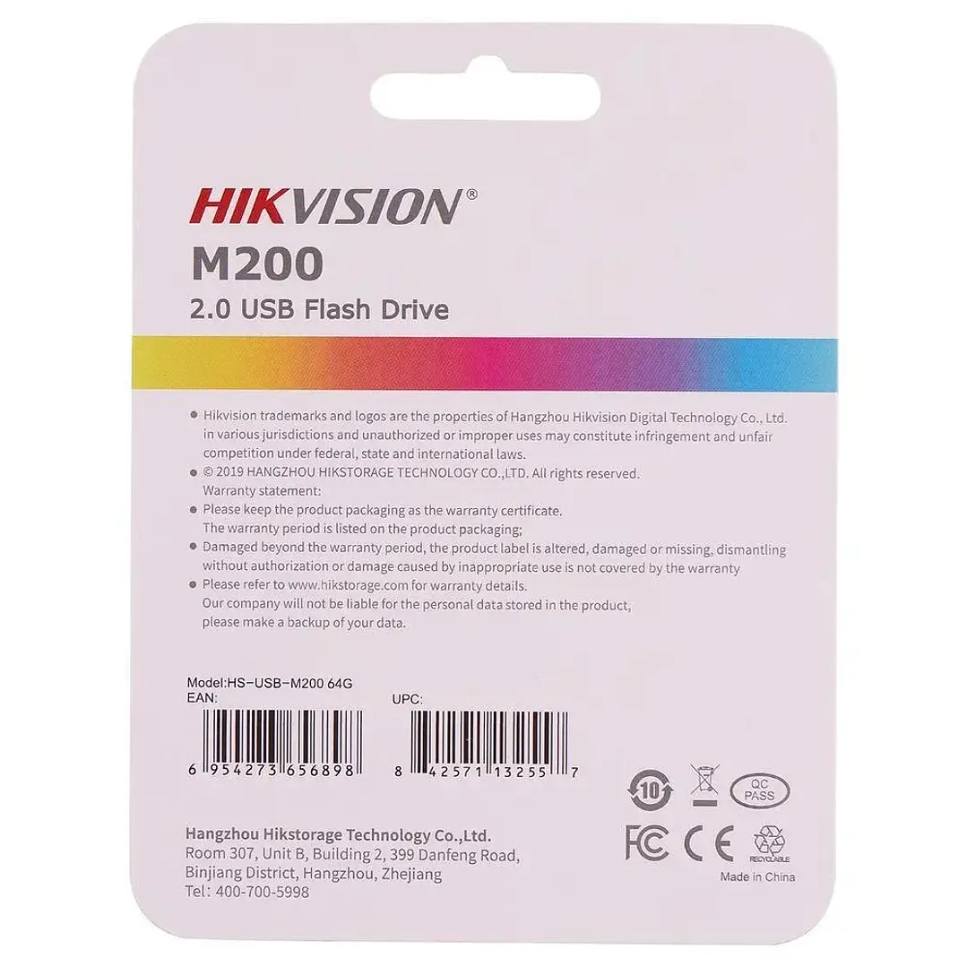 Pendrive Hikvision M200 64 GB USB 2.0 de metal para oficina 3