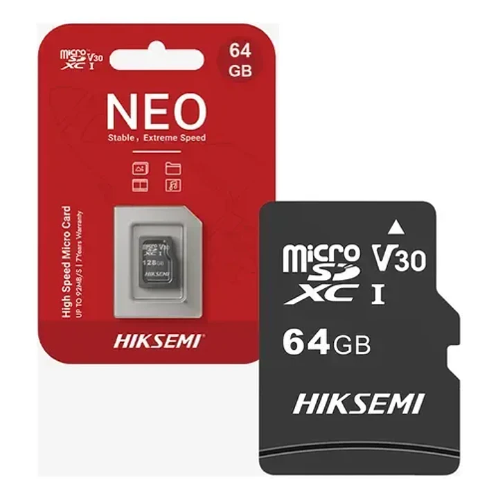Micro SDXC Hiksemi NEO 64GB UHS-I Class 10 V10 1