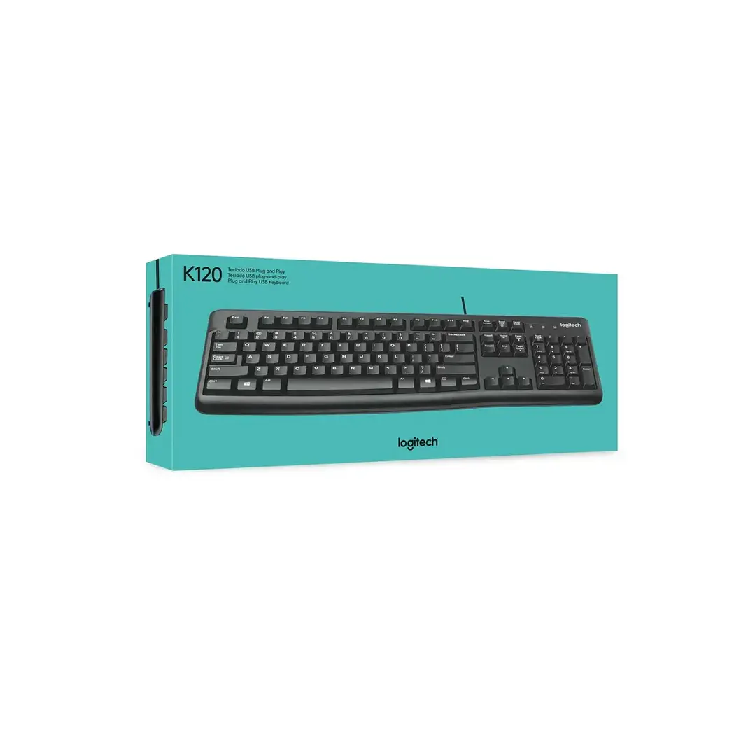 Teclado Logitech K120 QWERTY Español USB FullSize 2