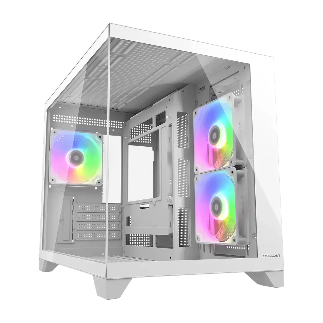 Gabinete Cougar FV150 MINI RGB Mini Tower Blanco m-ATX con 3 FAN RGB 1