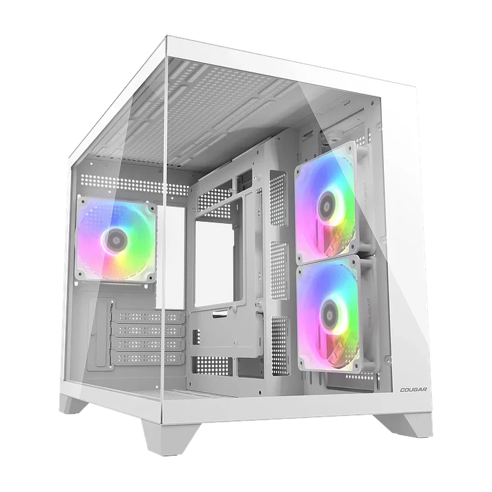 Gabinete Cougar FV150 MINI RGB Mini Tower Blanco m-ATX con 3 FAN RGB 1