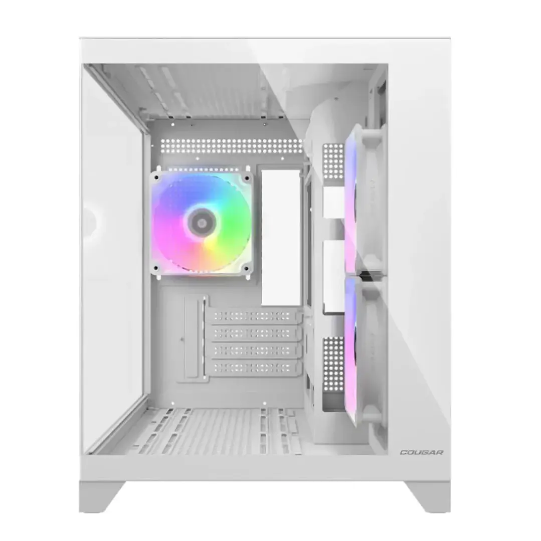 Gabinete Cougar FV150 MINI RGB Mini Tower Blanco m-ATX con 3 FAN RGB 3